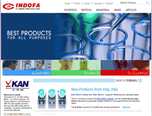 Tablet Screenshot of indofa.com